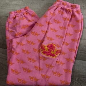 Boys lie pink orange